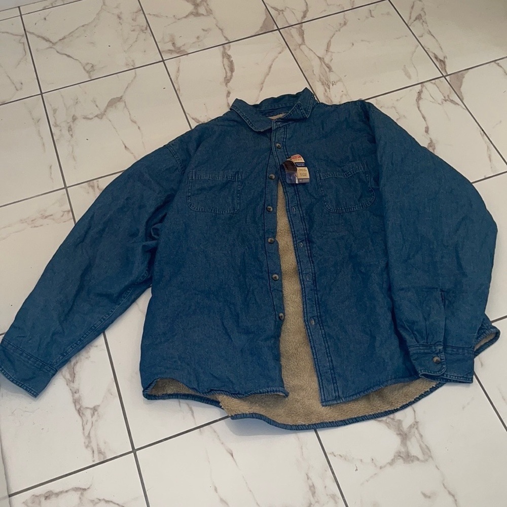 Wrangler sharper Lined Denim Shacket NWT